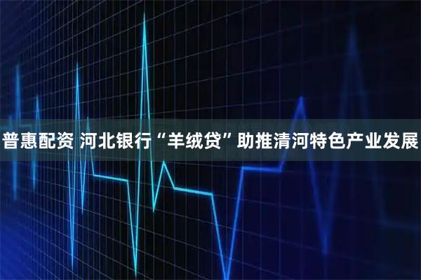 普惠配资 河北银行“羊绒贷”助推清河特色产业发展
